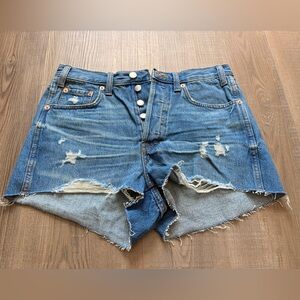 Universal Thread Blue Distressed Jean Shorts NWOT!